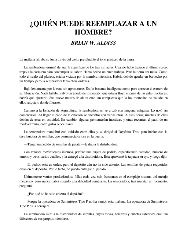 Portada de ¿Quién Puede Reemplazar a un Hombre?